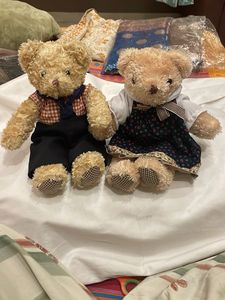 Cute Couple Teddy Bears Set