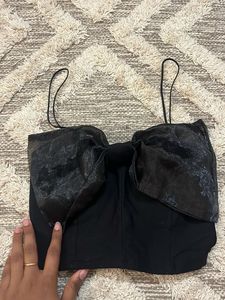 Chic Black Corset Top
