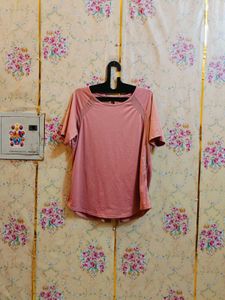 🇳🇿💫🎀Pink Casual T-Shirt with Back Detail