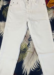 Focus Jeans White High Rise Denim