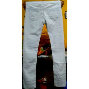 WHITE COTTON JEANS FOR GIRLS &amp; WOMEN 👍