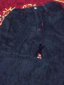 Boy Pant Fabric Velvet Black