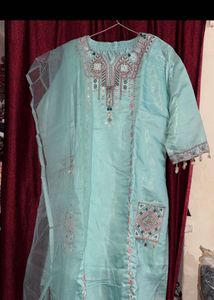 Beautiful Teal Kurta with Dupatta