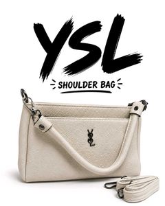 YSL Style Cream Crossbody Bag