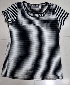 Classic Black and White Striped T-Shirt