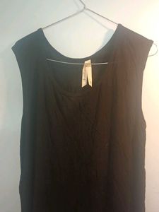 Black Fringe Tank Top