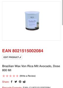 Rica Brazilian Wax With Avocado Butter (800gm)