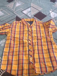 Yellow Checks Shirt