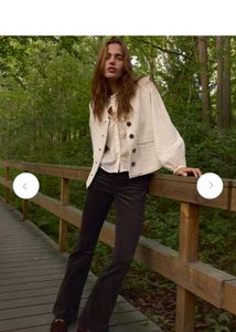 H & M COFFEE BROWN Corduroy Flare Pants