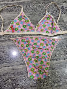 Cute Floral Bikini Set