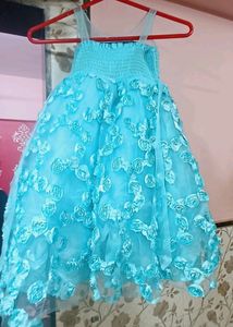 Floral Net Rose Gown