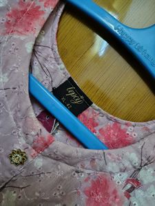 Pink Floral Printed Kurta xl new
