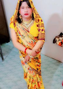 Vibrant Floral Saree with Blouse