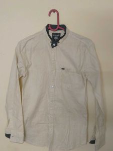 Men's Casual Cream Shirt
