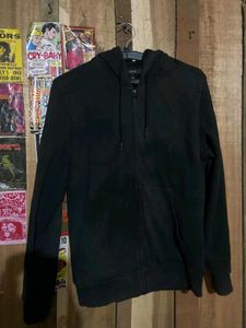 Black Zip-Up Hoodie