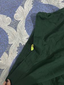 Elegant Green Embellished Gown with palazzo