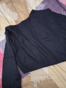 Black Turtleneck Sweater