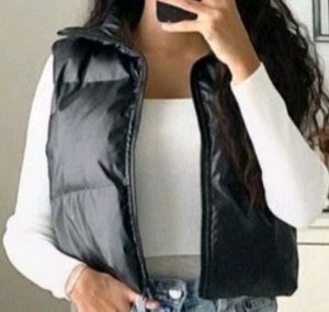 Black Puffer Vest Jacket
