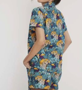 Forest and Tiger Print Nightwear, S