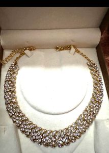 Artificial Diamond Sparkling Crystal Statement Nec