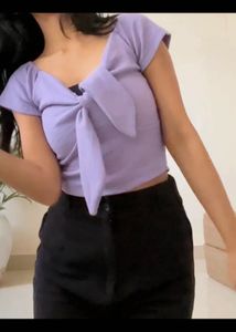 Lavender Crop Top