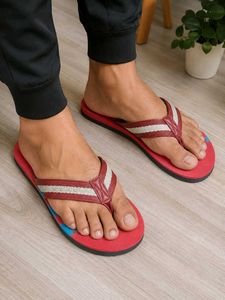 Stylish Red Flip Flops