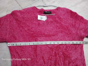 Cozy Pink Chenille Sweater