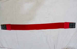 Red Elastic Waist Belt