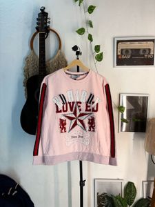 Ed hardy Pink Graphic Sweatshirt