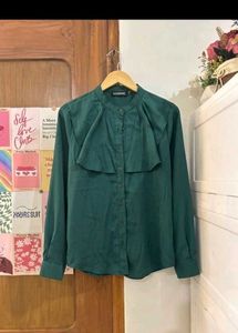 Green firmal shirt