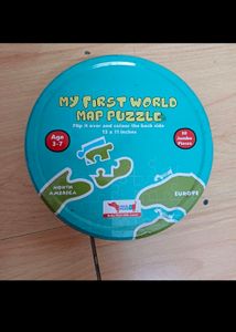 World Map Puzzle Toy Cocomoco For Kids Brand New