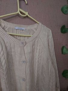 Cream Cable Knit Cardigan