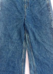 Stylish Wide Leg Blue Baggy Jeans