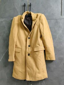 women's's Tan Wool Blend Overcoat