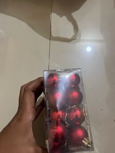 Red Christmas Ornaments - 32 Pcs
