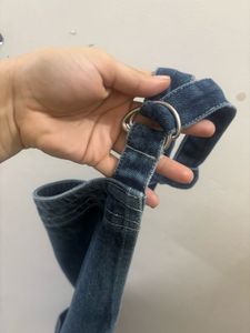 Denim Utility Halter Dress/ Apron