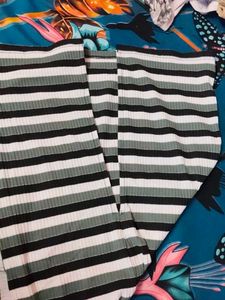 Striped Bodycon Midi Dress