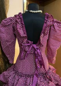 Purple Polka Dot vintage y2k Gown dress