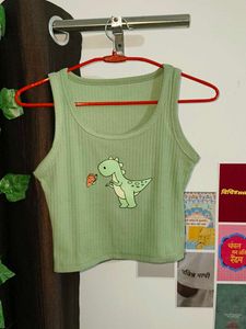 Free delivery! Cute Dinosaur Graphic Tank Top
