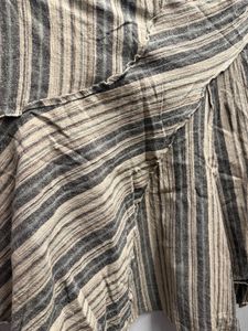 Striped Asymmetrical Mini Skirt