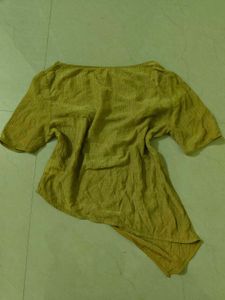 Textured Mustard Yellow Top