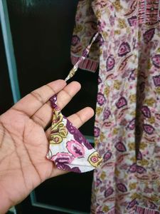 Floral A Line 3 Piece Kurta Set M Size