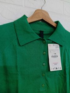 Woman Green Polo T-Shirt