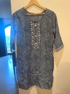 Stylish Striped Kurta with Gota Patti