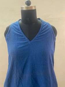 Blue Cotton Kurta Set