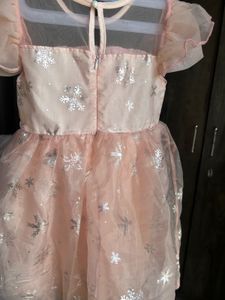 Sparkly Pink Snowflake Dress