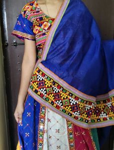 Multicolor Embroidered Lehenga Choli Set