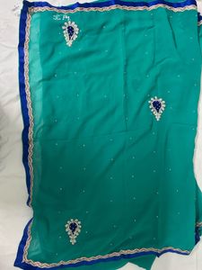 Mint Green Saree Brand New with Tag