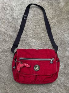 Authentic Kipling Red Crossbody Bag