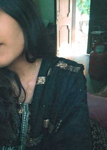 Black Kurta with pant and Dupatta